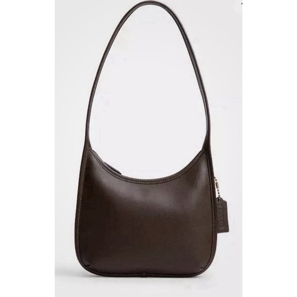 Coach Curve Zip Shoulder Bag‎ in Maple Glovetanned Leather NWT